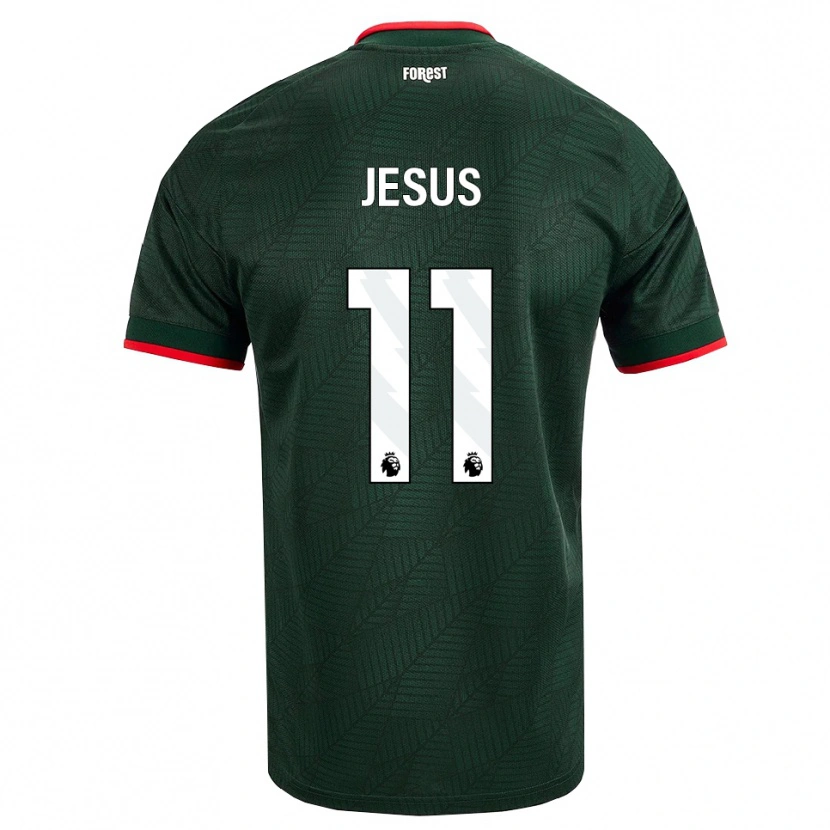 Danxen Mulher Camisola Igor Jesus #11 Verde Escuro Vermelho Alternativa 2026/27 Camisa Brasil