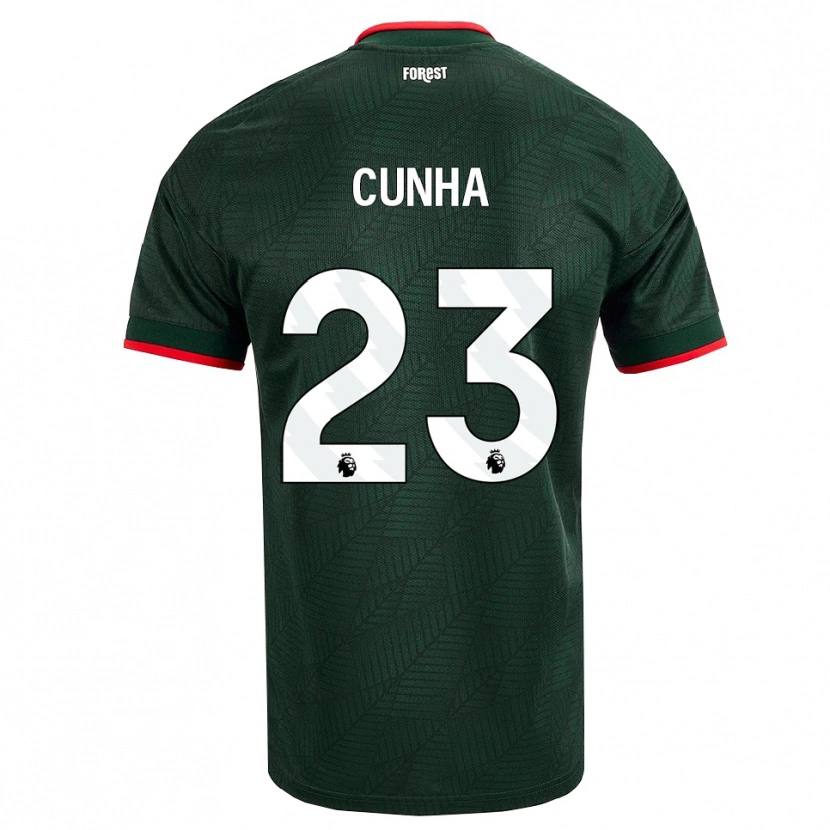 Danxen Mulher Camisola Jair Cunha #23 Verde Escuro Vermelho Alternativa 2026/27 Camisa Brasil