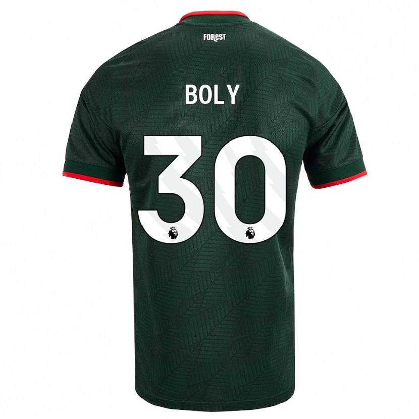 Danxen Mulher Camisola Willy Boly #30 Verde Escuro Vermelho Alternativa 2026/27 Camisa Brasil