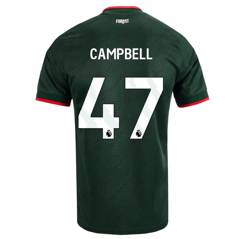 Danxen Mulher Camisola Luke Campbell #47 Verde Escuro Vermelho Alternativa 2026/27 Camisa Brasil