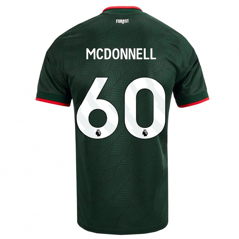 Danxen Mulher Camisola Grady Mcdonnell #60 Verde Escuro Vermelho Alternativa 2026/27 Camisa Brasil