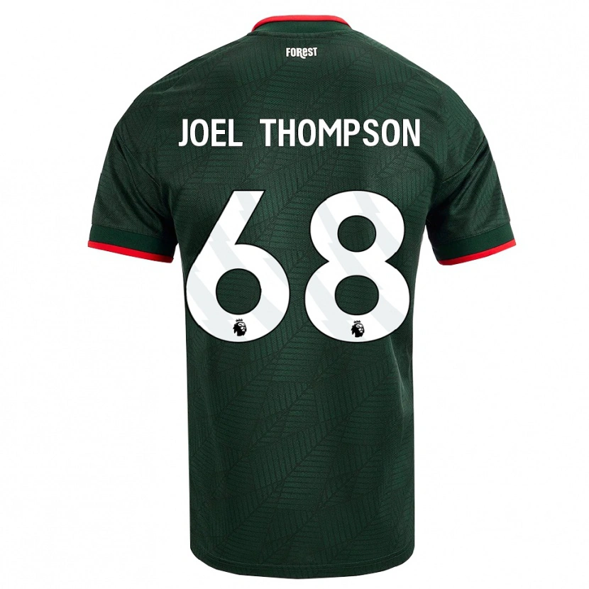 Danxen Mulher Camisola Joel Thompson #68 Verde Escuro Vermelho Alternativa 2026/27 Camisa Brasil