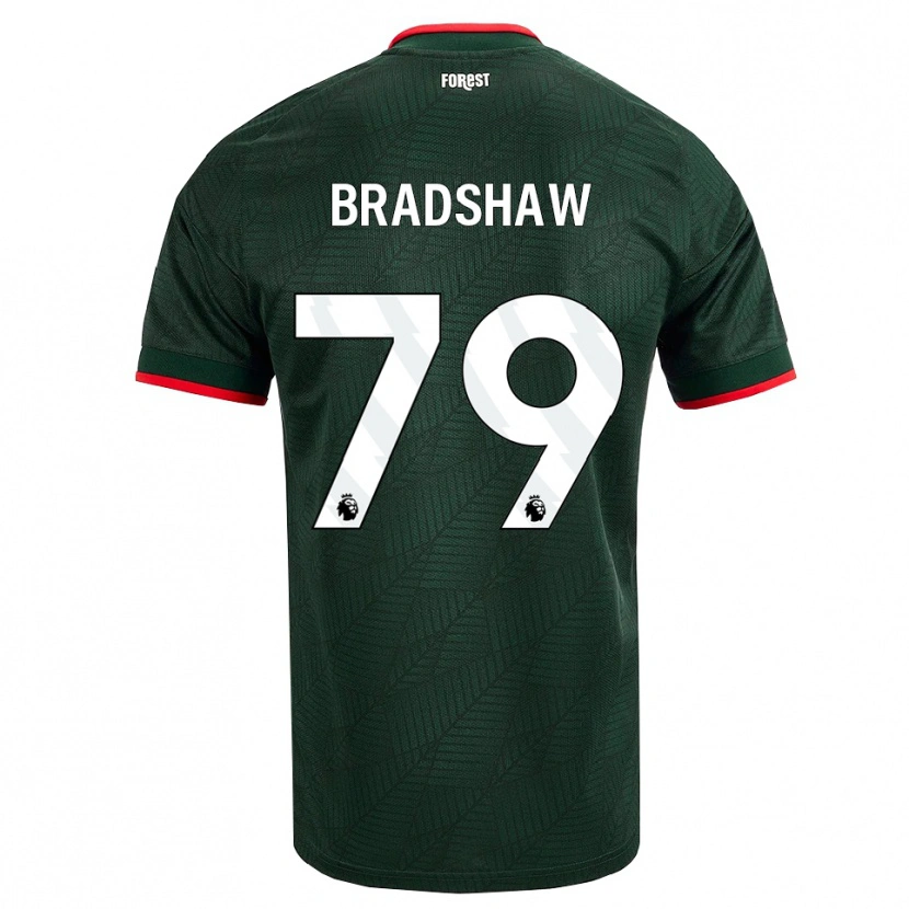 Danxen Mulher Camisola Alfie Bradshaw #79 Verde Escuro Vermelho Alternativa 2026/27 Camisa Brasil