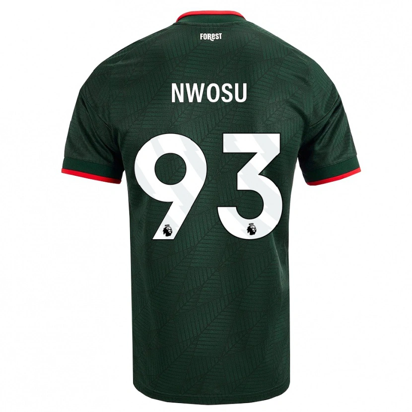 Danxen Mulher Camisola Chinaza Nwosu #93 Verde Escuro Vermelho Alternativa 2026/27 Camisa Brasil