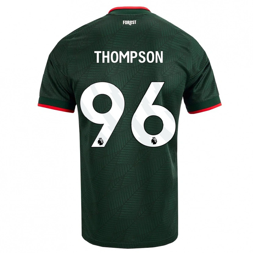 Danxen Mulher Camisola Kalum Thompson #96 Verde Escuro Vermelho Alternativa 2026/27 Camisa Brasil