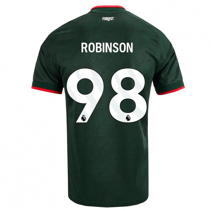 Danxen Mulher Camisola Riko Robinson #98 Verde Escuro Vermelho Alternativa 2026/27 Camisa Brasil