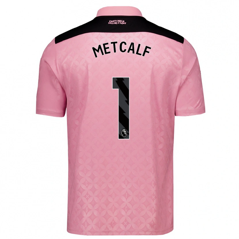 Danxen Mulher Camisola Ben Metcalf #1 Lightpink Preto Alternativa 2026/27 Camisa Brasil
