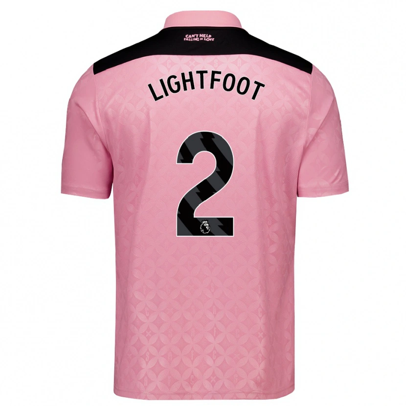 Danxen Mulher Camisola Archie Lightfoot #2 Lightpink Preto Alternativa 2026/27 Camisa Brasil