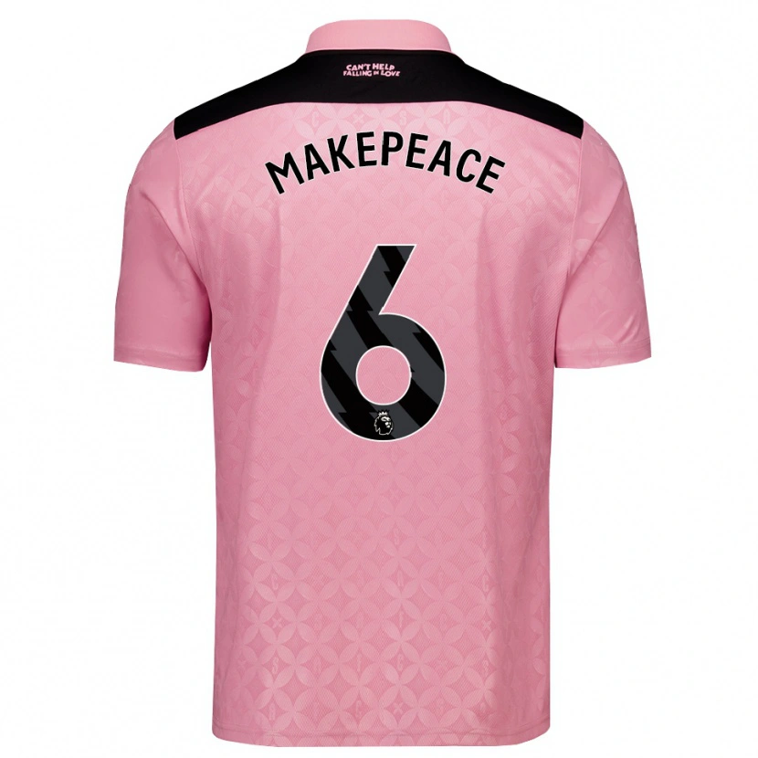 Danxen Mulher Camisola Joe Makepeace #6 Lightpink Preto Alternativa 2026/27 Camisa Brasil