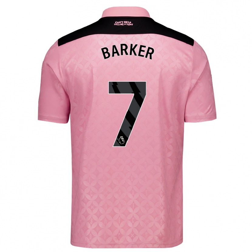 Danxen Mulher Camisola James Barker #7 Lightpink Preto Alternativa 2026/27 Camisa Brasil