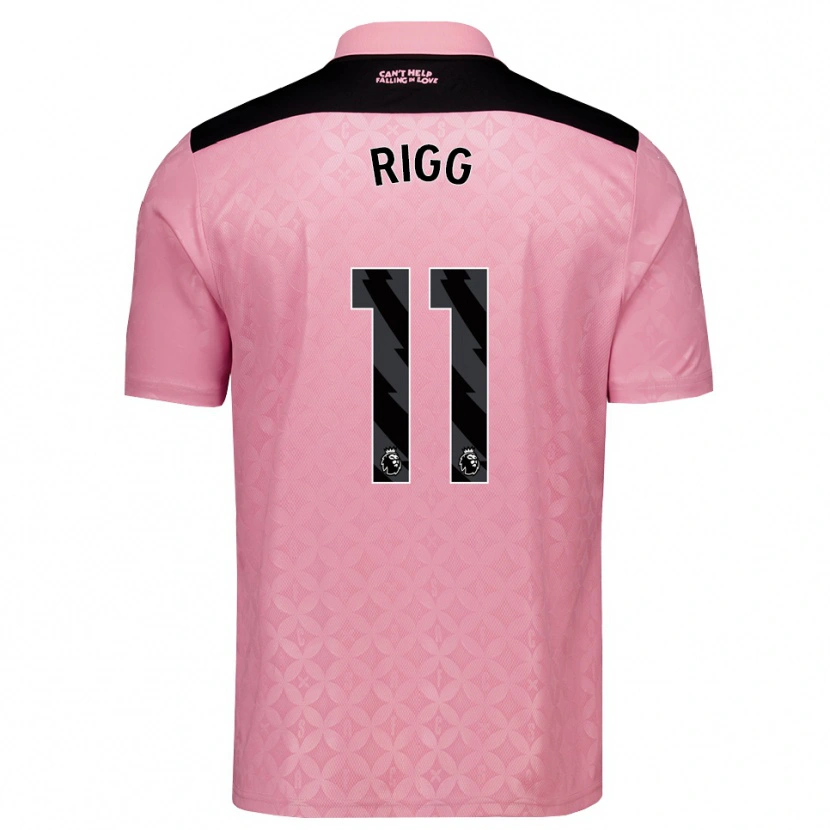 Danxen Mulher Camisola Chris Rigg #11 Lightpink Preto Alternativa 2026/27 Camisa Brasil