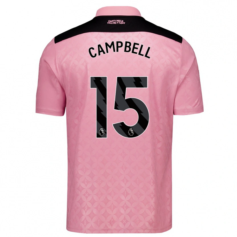 Danxen Mulher Camisola Lewis Campbell #15 Lightpink Preto Alternativa 2026/27 Camisa Brasil