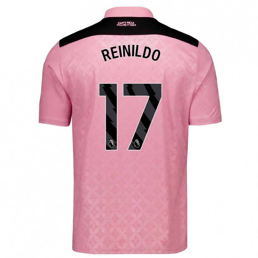Danxen Mulher Camisola Reinildo Mandava #17 Lightpink Preto Alternativa 2026/27 Camisa Brasil