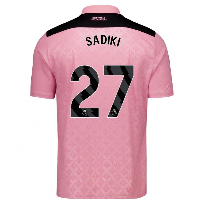 Danxen Mulher Camisola Noah Sadiki #27 Lightpink Preto Alternativa 2026/27 Camisa Brasil