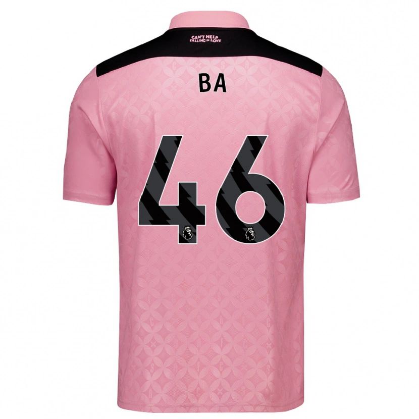 Danxen Mulher Camisola Abdoullah Ba #46 Lightpink Preto Alternativa 2026/27 Camisa Brasil
