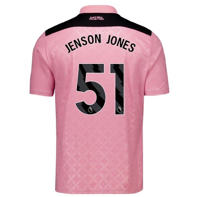 Danxen Mulher Camisola Jenson Jones #51 Lightpink Preto Alternativa 2026/27 Camisa Brasil
