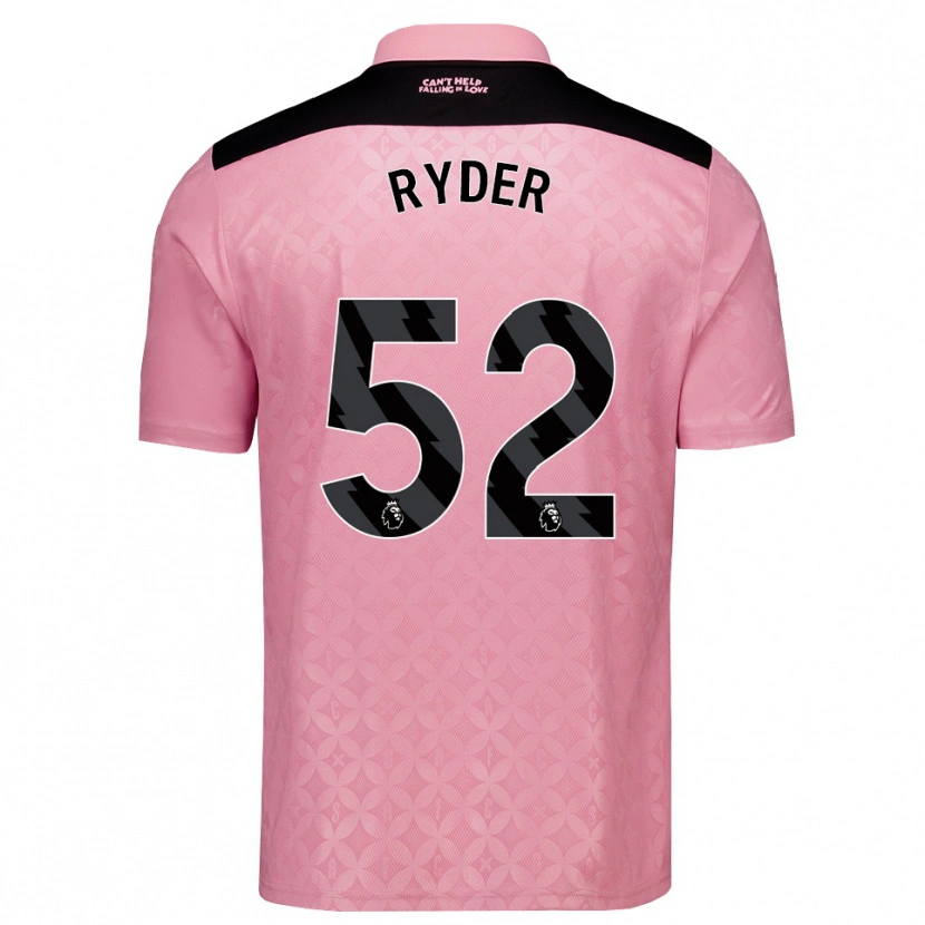 Danxen Mulher Camisola Joe Ryder #52 Lightpink Preto Alternativa 2026/27 Camisa Brasil