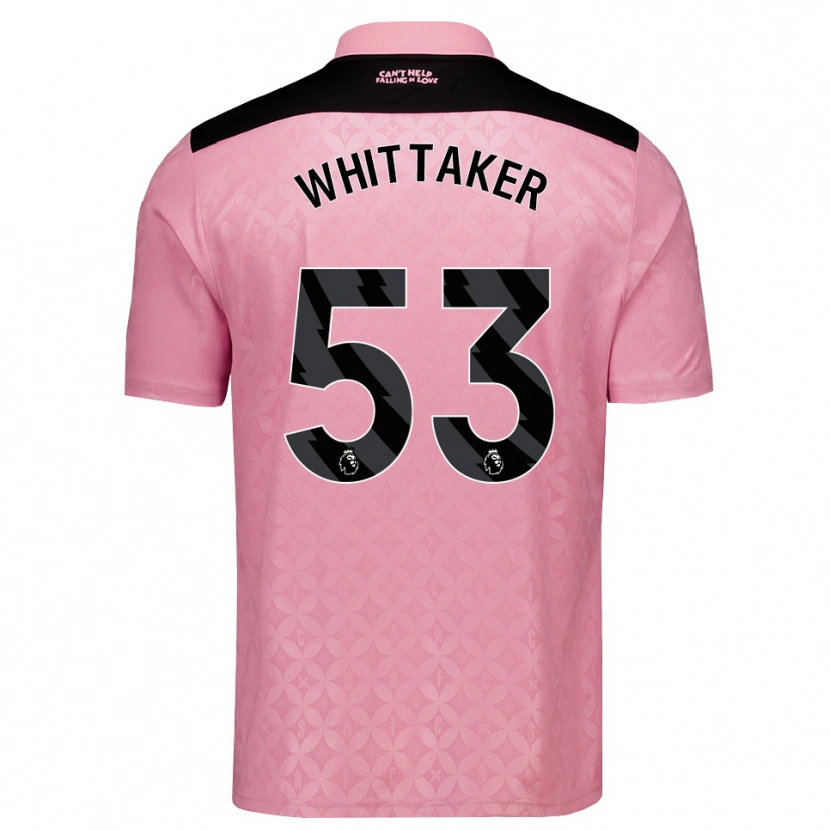 Danxen Mulher Camisola Jack Whittaker #53 Lightpink Preto Alternativa 2026/27 Camisa Brasil
