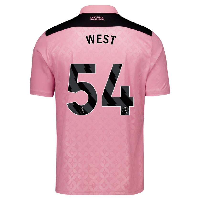 Danxen Mulher Camisola Ella West #54 Lightpink Preto Alternativa 2026/27 Camisa Brasil