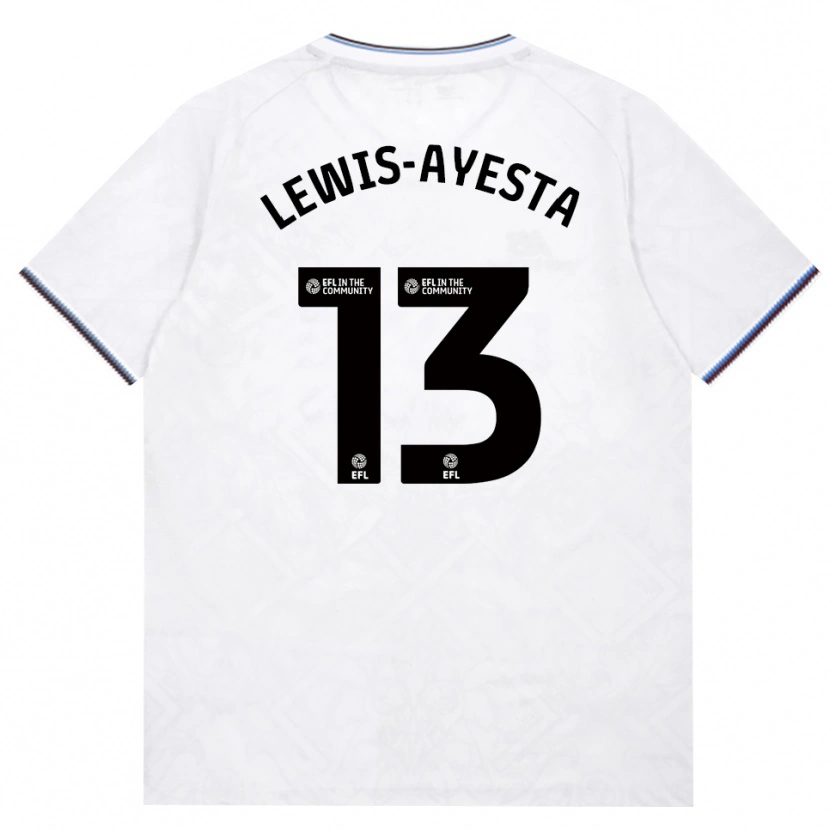 Danxen Mulher Camisola Felix Lewis-Ayesta #13 Borgonha Branco Alternativa 2026/27 Camisa Brasil