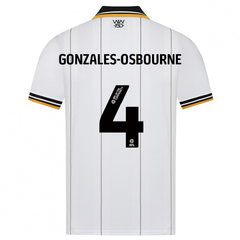 Danxen Mulher Camisola Isaiah Gonzales-Osbourne #4 Laranja Branco Preto Alternativa 2026/27 Camisa Brasil