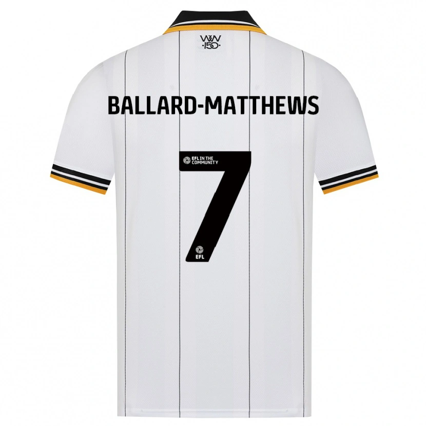 Danxen Mulher Camisola Emilio Ballard-Matthews #7 Laranja Branco Preto Alternativa 2026/27 Camisa Brasil