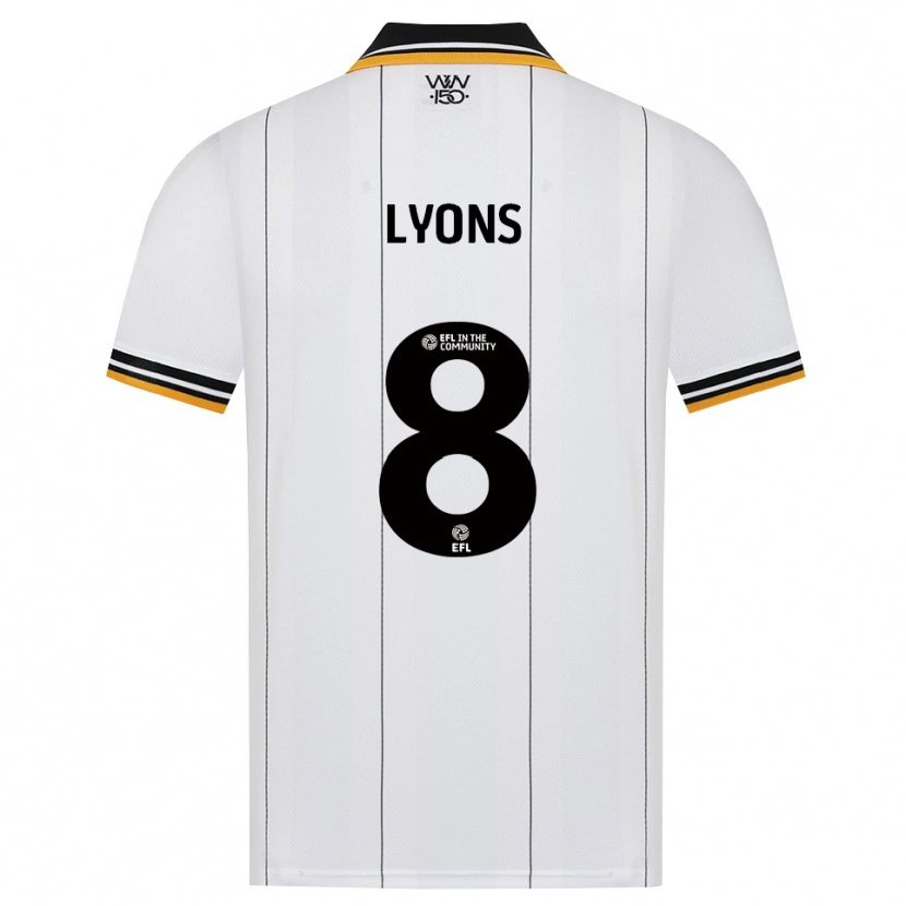 Danxen Mulher Camisola Connor Lyons #8 Laranja Branco Preto Alternativa 2026/27 Camisa Brasil