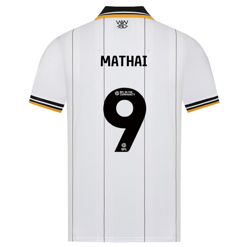 Danxen Mulher Camisola Junior Mathai #9 Laranja Branco Preto Alternativa 2026/27 Camisa Brasil