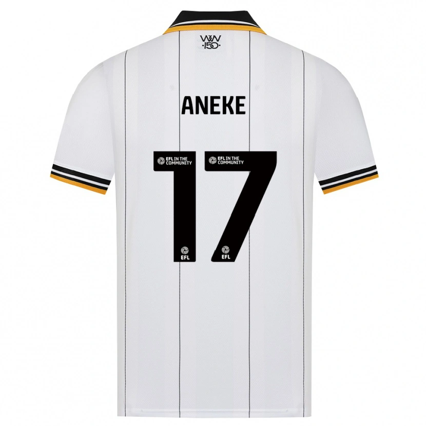 Danxen Mulher Camisola Aaron Aneke #17 Laranja Branco Preto Alternativa 2026/27 Camisa Brasil