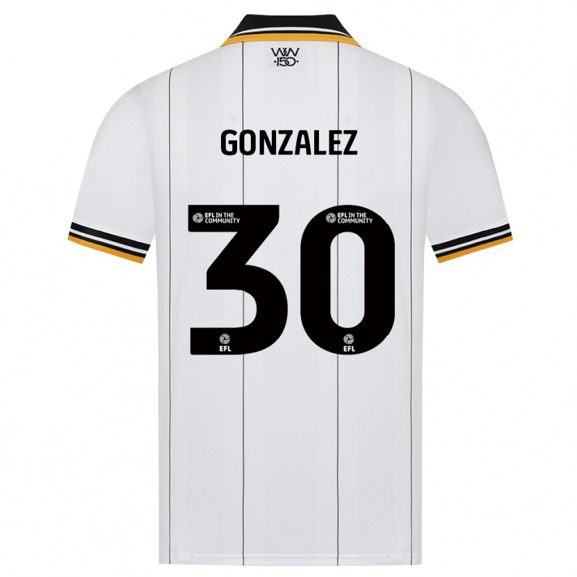 Danxen Mulher Camisola Enso González #30 Laranja Branco Preto Alternativa 2026/27 Camisa Brasil