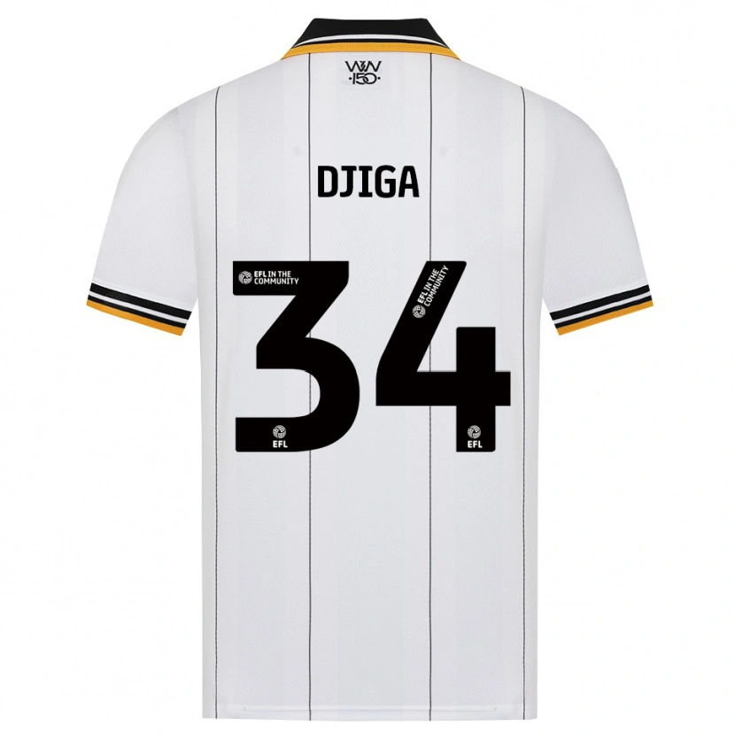 Danxen Mulher Camisola Nasser Djiga #34 Laranja Branco Preto Alternativa 2026/27 Camisa Brasil
