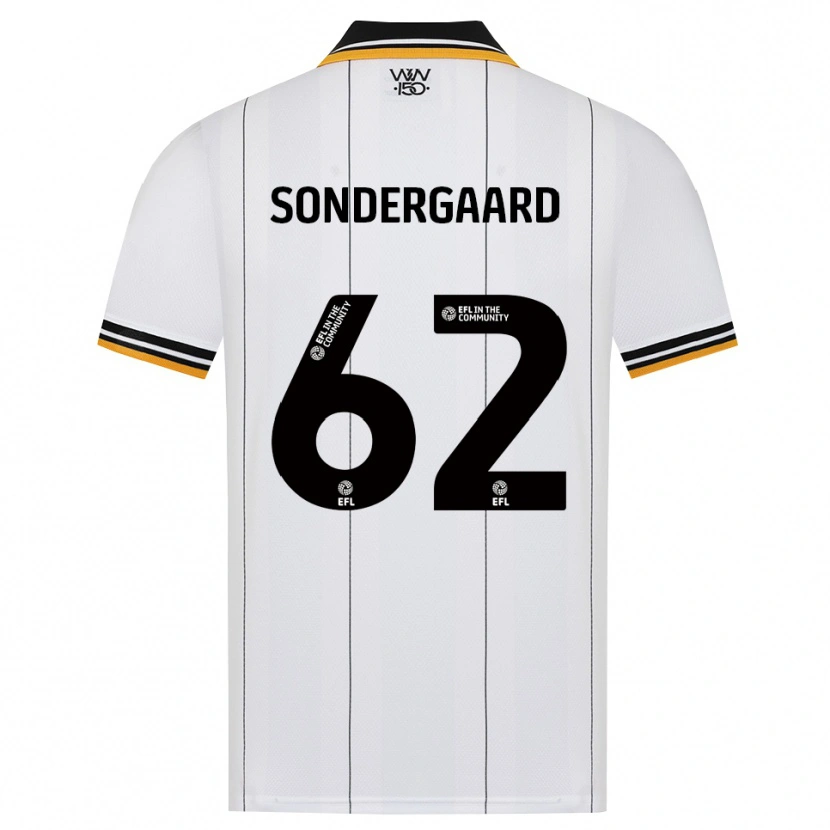 Danxen Mulher Camisola Andreas Sondergaard #62 Laranja Branco Preto Alternativa 2026/27 Camisa Brasil