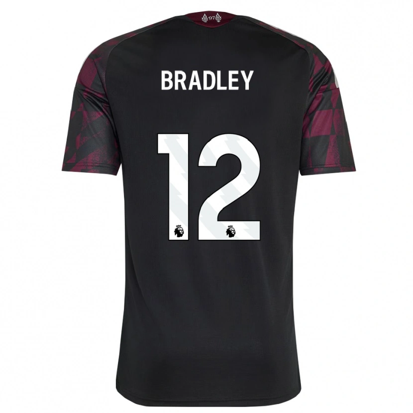 Danxen Mulher Camisola Conor Bradley #12 Preto Branco Roxo Terceiro 2026/27 Camisa Brasil