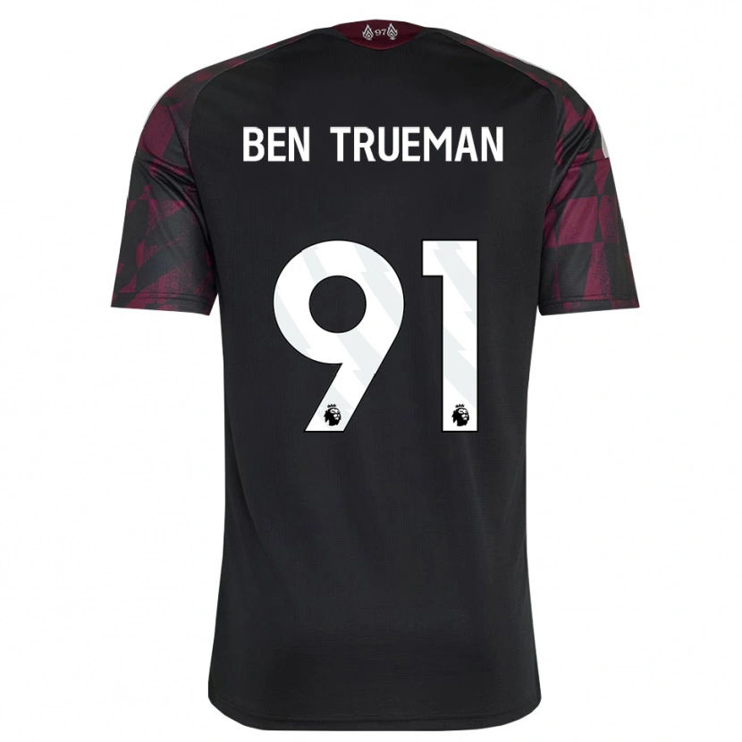 Danxen Mulher Camisola Ben Trueman #91 Preto Branco Roxo Terceiro 2026/27 Camisa Brasil