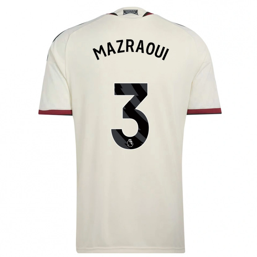Danxen Mulher Camisola Noussair Mazraoui #3 Beige Preto Vermelho Terceiro 2026/27 Camisa Brasil