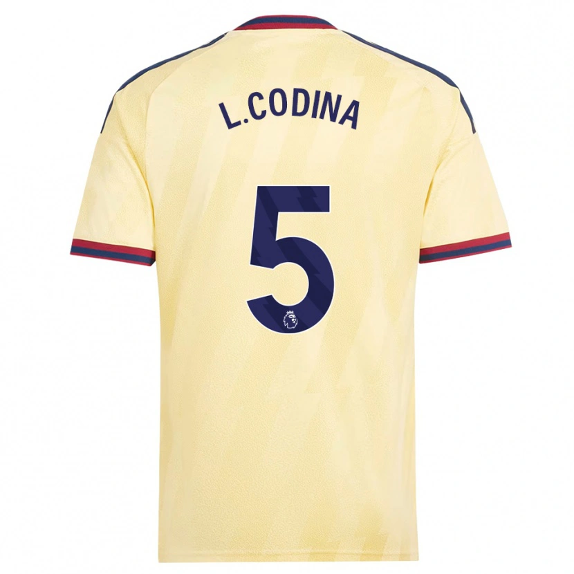 Danxen Mulher Camisola Laia Codina #5 Amarelo Claro Midnightblue Terceiro 2026/27 Camisa Brasil