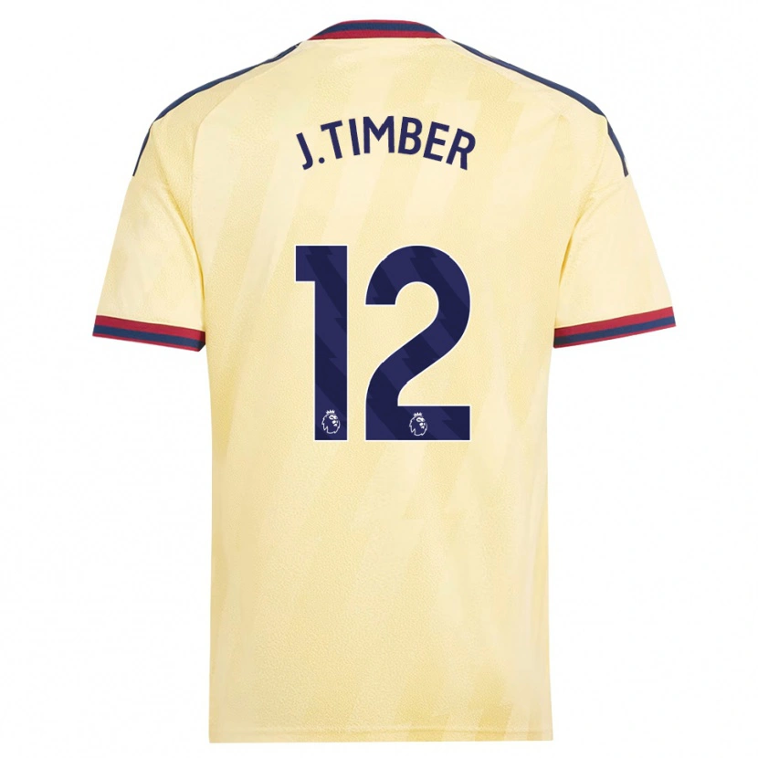 Danxen Mulher Camisola Jurriën Timber #12 Amarelo Claro Midnightblue Terceiro 2026/27 Camisa Brasil