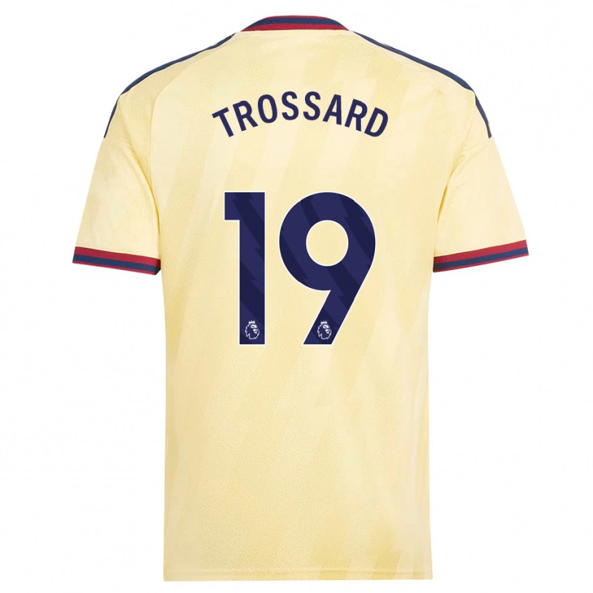 Danxen Mulher Camisola Leandro Trossard #19 Amarelo Claro Midnightblue Terceiro 2026/27 Camisa Brasil