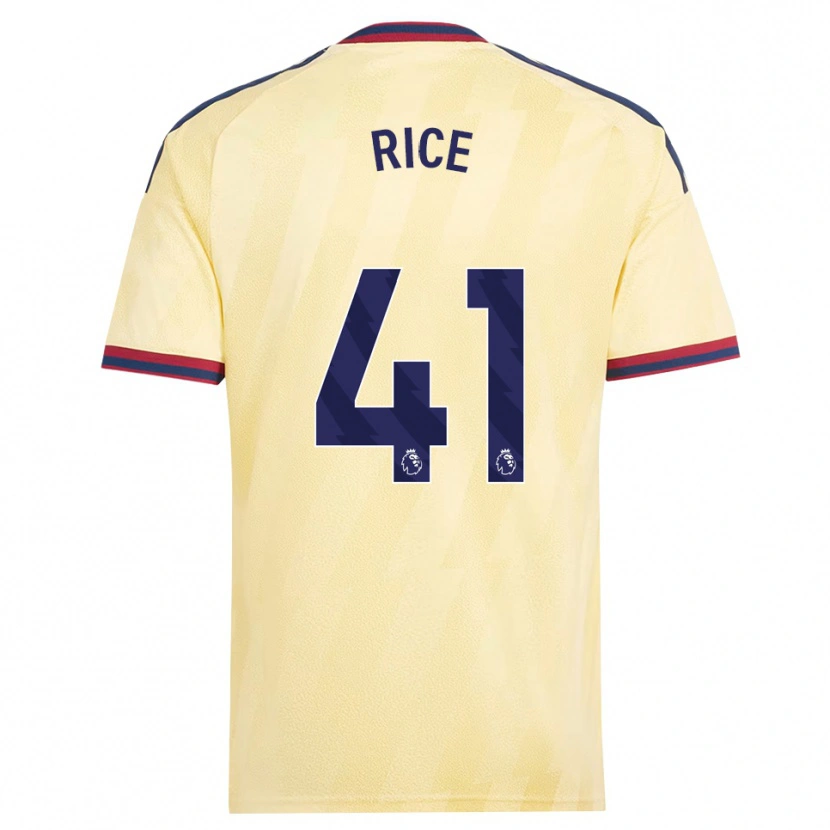 Danxen Mulher Camisola Declan Rice #41 Amarelo Claro Midnightblue Terceiro 2026/27 Camisa Brasil