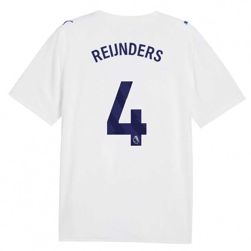 Danxen Mulher Camisola Tijjani Reijnders #4 Marinha Branco Terceiro 2026/27 Camisa Brasil