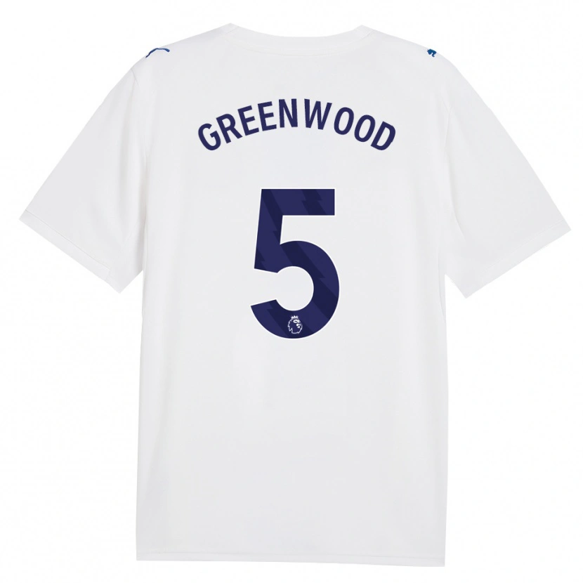 Danxen Mulher Camisola Alex Greenwood #5 Marinha Branco Terceiro 2026/27 Camisa Brasil