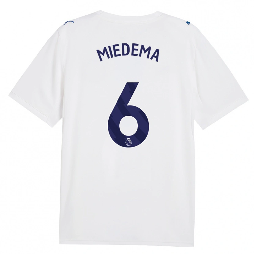 Danxen Mulher Camisola Vivianne Miedema #6 Marinha Branco Terceiro 2026/27 Camisa Brasil