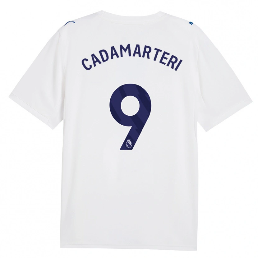 Danxen Mulher Camisola Caelan Cadamarteri #9 Marinha Branco Terceiro 2026/27 Camisa Brasil