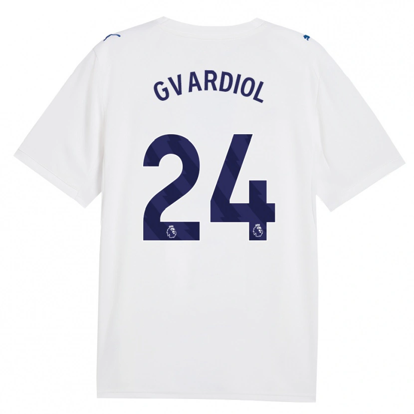 Danxen Mulher Camisola Josko Gvardiol #24 Marinha Branco Terceiro 2026/27 Camisa Brasil