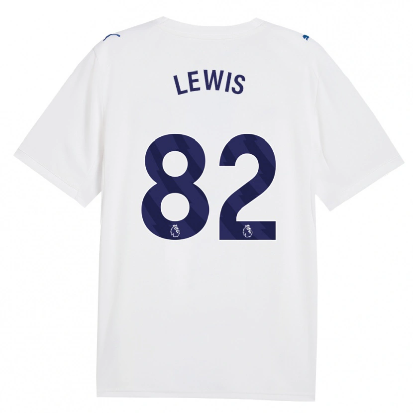 Danxen Mulher Camisola Rico Lewis #82 Marinha Branco Terceiro 2026/27 Camisa Brasil