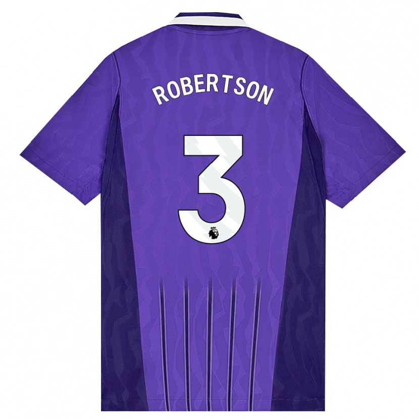 Danxen Mulher Camisola Andrew Robertson #3 Roxo Branco Terceiro 2026/27 Camisa Brasil