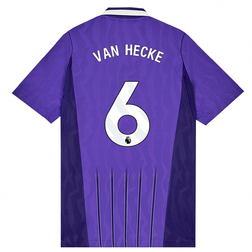 Danxen Mulher Camisola Jan Paul Van Hecke #6 Roxo Branco Terceiro 2026/27 Camisa Brasil