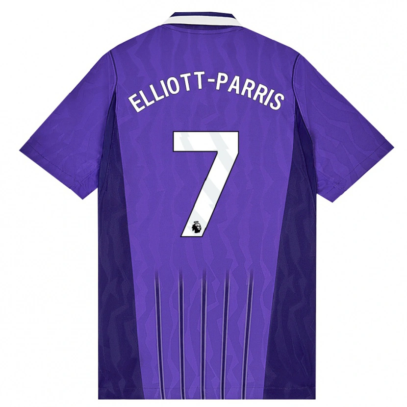 Danxen Mulher Camisola Reiss Elliott-Parris #7 Roxo Branco Terceiro 2026/27 Camisa Brasil