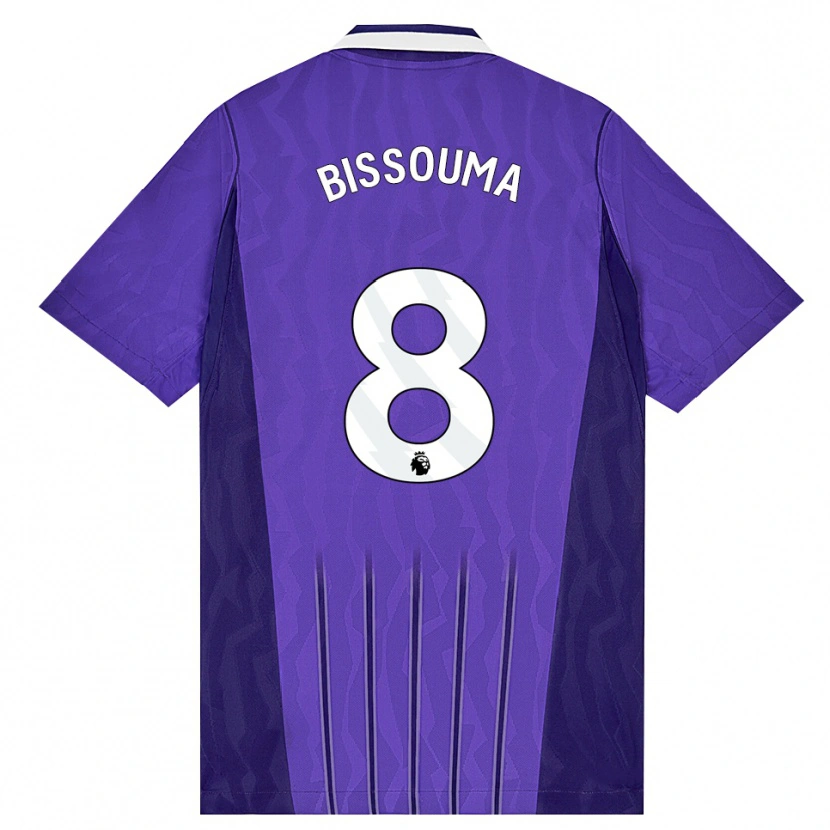 Danxen Mulher Camisola Yves Bissouma #8 Roxo Branco Terceiro 2026/27 Camisa Brasil