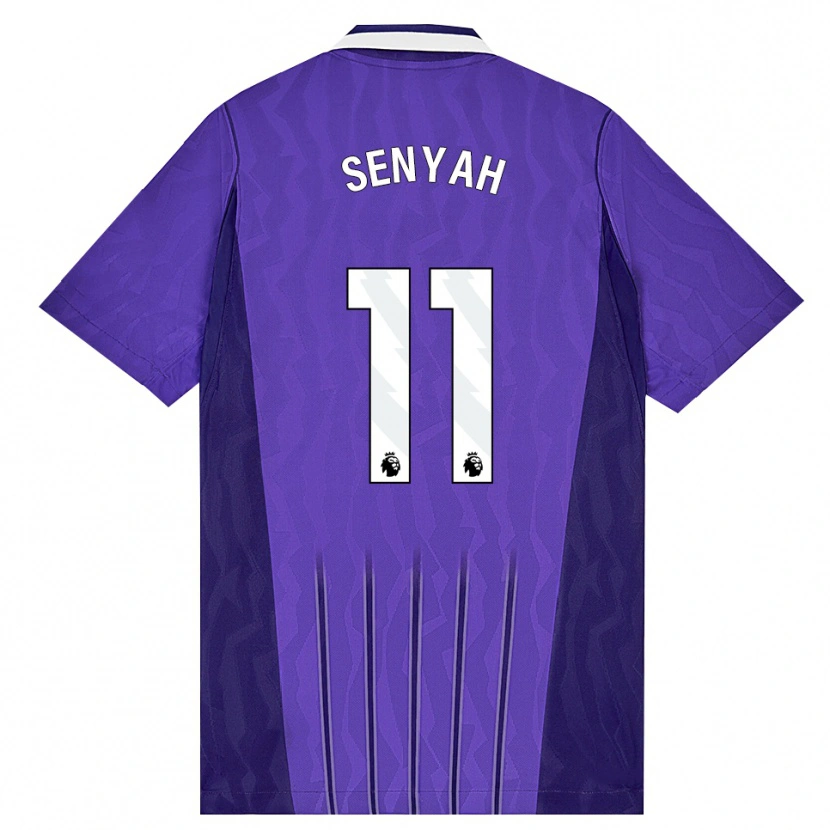 Danxen Mulher Camisola Kwasi Senyah #11 Roxo Branco Terceiro 2026/27 Camisa Brasil